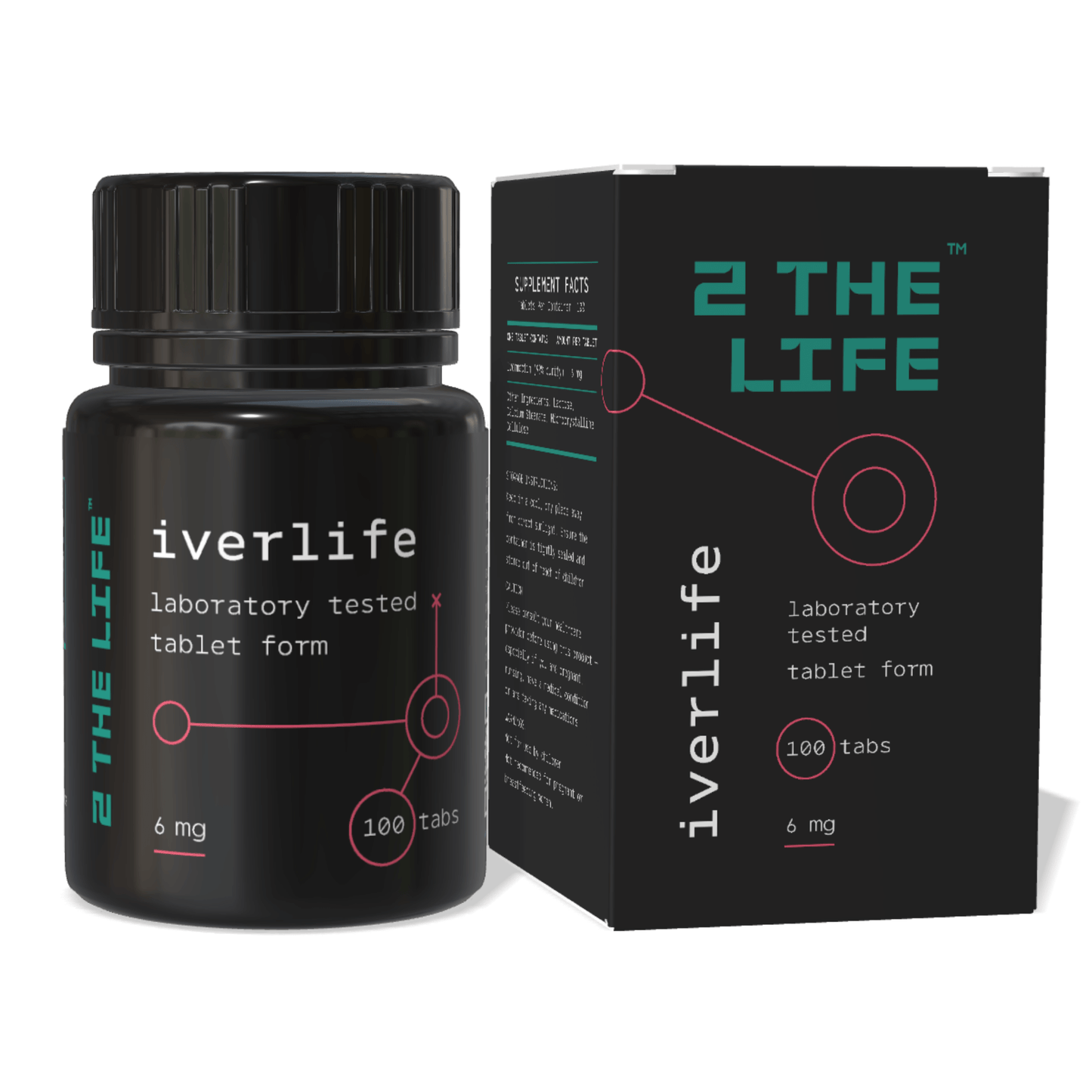 Ivermectin 6mg 100 tablets bottle - front view