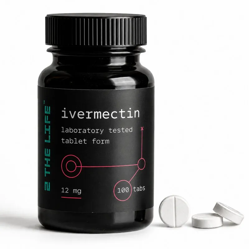 2TheLife Ivermectin 12mg tablets — 100-count bottle, high-purity antiparasitic compound for health and research use