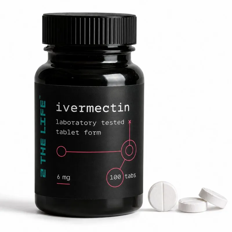 2TheLife Ivermectin 6mg tablets — 100-count bottle, pharmaceutical-grade antiparasitic supplement for wellness protocols